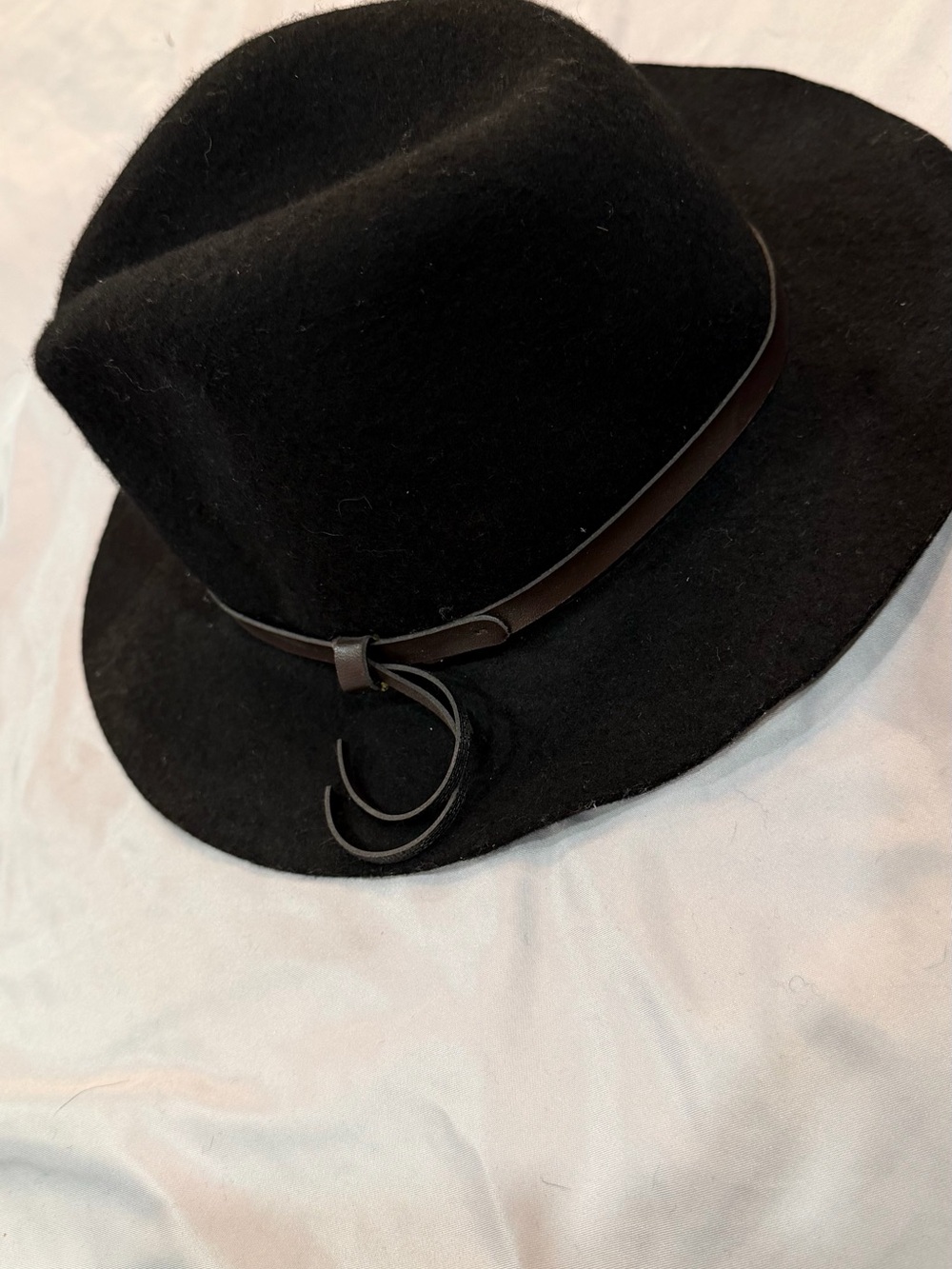 Hat with tag